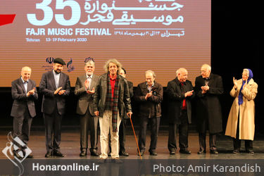 اختتامیه سی و پنجمین جشنواره موسیقی فجر در تالار وحدت