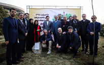 مراسم کاشت درخت در برج میلاد تهران