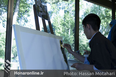 نمایشگاه آثار نقاشی هنرمندان کم توان ذهنی در  گالری اصلی فرهنگسرای نیاوران