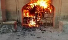 خانه تاریخی مرعشی شوشتر به آتش کشیده شد