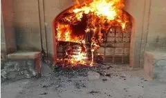 خانه تاریخی مرعشی شوشتر به آتش کشیده شد
