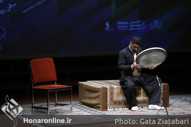 دف نوازی در هجدهمین روز از جشنواره ملی موسیقی جوان در تالار رودکی