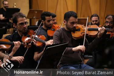تمرین ارکستر ملی ایران با رهبر میهمان آقاوردی پاشایف 