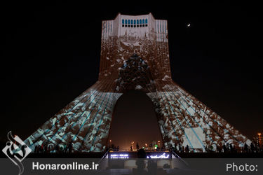 تصویرنگاری ارتحال امام خمینی(ره) در برج آزادی