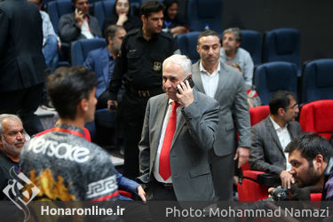 محمدرضا صفایی فر مالک و بهره بردار پردیس سینمایی رزمال در افتتاح پردیس سینمایی رزمال