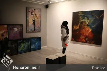 افتتاحیه نمایشگاه نقاشی های سعید رفیعی منفرد در گالری ساربان