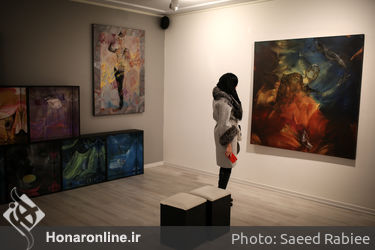 افتتاحیه نمایشگاه نقاشی های سعید رفیعی منفرد در گالری ساربان