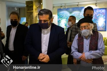 دیدار نوروزی وزیر فرهنگ و ارشاد اسلامی با «نقاش بهشت»