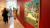 Figurative paintings influenced by Qajar style