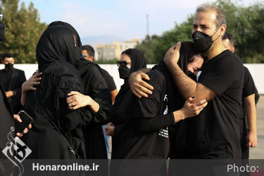 مراسم بدرقه زنده یاد ارشا اقدسی بدلکار معروف سینما