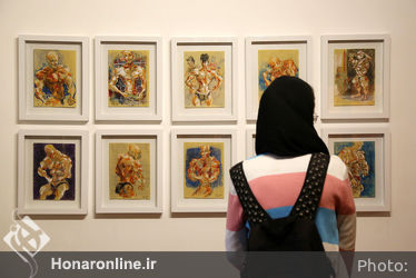 افتتاحیه نمایشگاه طراحی و نقاشی احسان ارجمند در گالری دنا