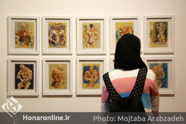 افتتاحیه نمایشگاه طراحی و نقاشی احسان ارجمند در گالری دنا