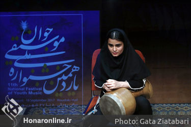 تنبک نوازی در ششمین روز از جشنواره ملی موسیقی جوان در تالار رودکی