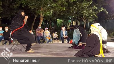 تعزیه "قانیای فرنگ" در قالب دفتر دوم رویداد شبیه خوانی در مقابل تالار وحدت