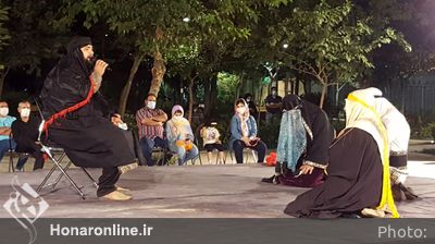 تعزیه "قانیای فرنگ" در قالب دفتر دوم رویداد شبیه خوانی در مقابل تالار وحدت