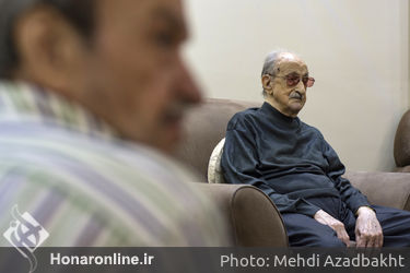 عیادت و تجلیل از استاد موسیقی عبدالوهاب شهیدی