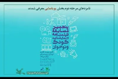 معرفی نامزدهای بخش پویانمایی مسابقه کانون پرورش فکری