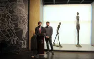 مراسم جانمایی مجسمه‌های آلبرتو جاکومتی در موزه هنرهای معاصر 