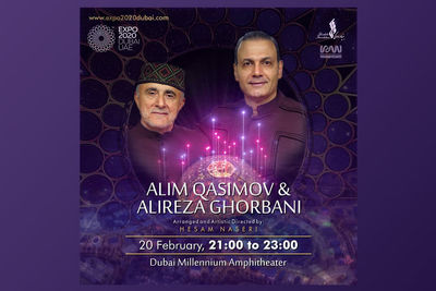 Alireza Ghorbani, Alim Qasimov to perform at Dubai Expo 