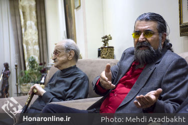 عیادت و تجلیل از استاد موسیقی عبدالوهاب شهیدی