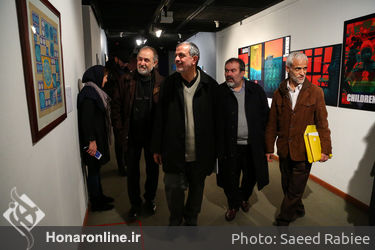 بازدید احمد مسجدجامعی از نهمین جشنواره هنرهای تجسمی فجر‎