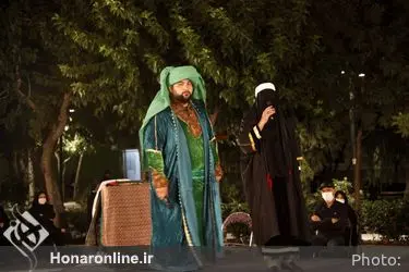 مجلس حضرت امیر(ع) از تعزیه "فضل و فتاح" در مقابل تالار وحدت