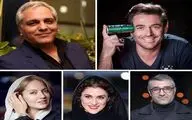 مهران مدیری، محمدرضا گلزار، مهناز افشار و پژمان جمشیدی در 