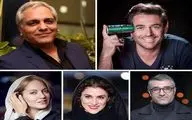 مهران مدیری، محمدرضا گلزار، مهناز افشار و پژمان جمشیدی در 