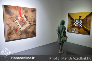 نمایشگاه نقاشی علیرضا نکویی در گالری اعتماد نگارستان