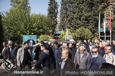 مراسم تشییع پیکر اسماعیل نظری در خانه هنرمندان