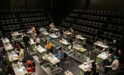 Tehran Concert Hall Dedicated to Charity Group Producing Face Masks 