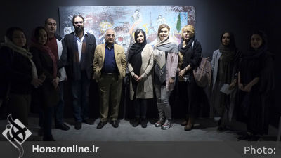 افتتاحیه نمایشگاه آثار تجسمی هنرمندان سینمایی 
