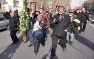 مراسم تشییع پیکر کاظم افرندنیا 