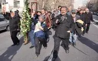 مراسم تشییع پیکر کاظم افرندنیا 