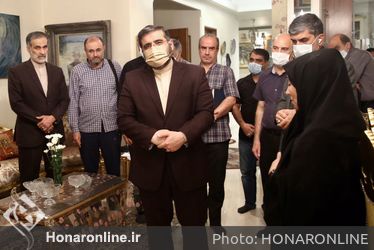 دیدار وزیر فرهنگ و ارشاد اسلامی با خانواده مرحوم استاد حبیب الله صادقی