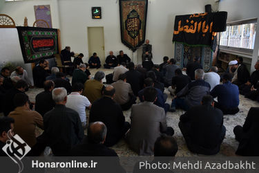 مراسم عزاداری اباعبدالله الحسین (ع) در معاونت امور هنری وزارت ارشاد