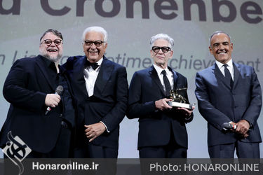 0996 Guillermo del Toro_ David Cronenberg_ Paolo Baratta_ Alberto Barbera