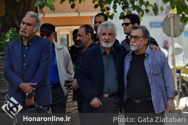 تشییع پیکر رضا امیر یاراحمدی در خانه هنرمندان