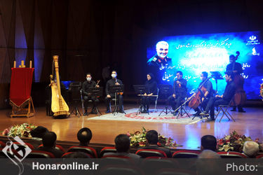 مراسم رونمایی از سردیس شهید حاج قاسم سلیمانی در تالار رودکی