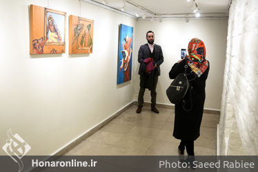 افتتاحیه نمایشگاه نقاشی های هنگامه عابدین در گالری گلستان