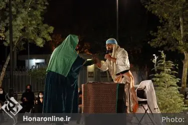 مجلس حضرت امیر(ع) از تعزیه "فضل و فتاح" در مقابل تالار وحدت