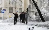 صبح برفی تهران 