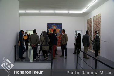 افتتاحیه نمایشگاه آثار چند تن از هنرمندان در گالری  اعتماد باغ نگارستان