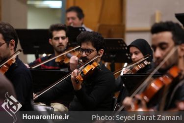 تمرین ارکستر ملی ایران با رهبر میهمان آقاوردی پاشایف 