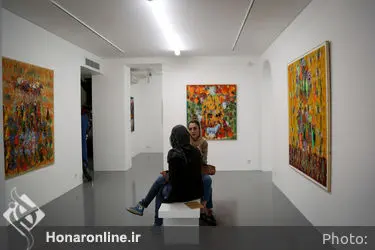 افتتاحیه نمایشگاه نقاشی‌های آنه محمد تاتاری در گالری اعتماد