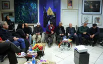 بازدید علی مرادخانی از داوری آثار جشنواره تجسمی فجر‎