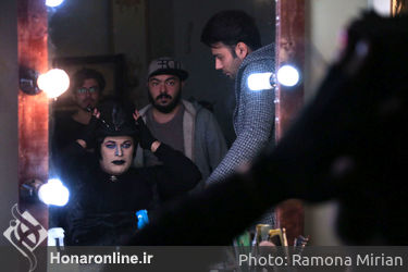پشت صحنه فیلم سینمایی "آهوی پیشونی سفید"