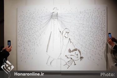 رونمایی از اثر بزرگمهر حسین پور در گالری آس