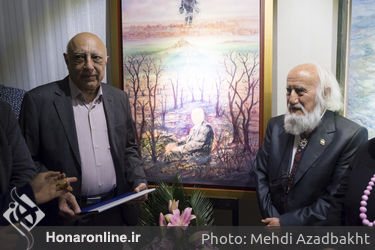 مراسم رونمایی از تندیس استاد حسین محجوبی