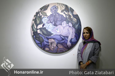 نمایش نقاشی های مهتاب مولوی در گالری مهروا